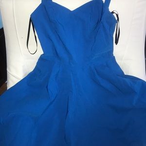 Blue a-line dress